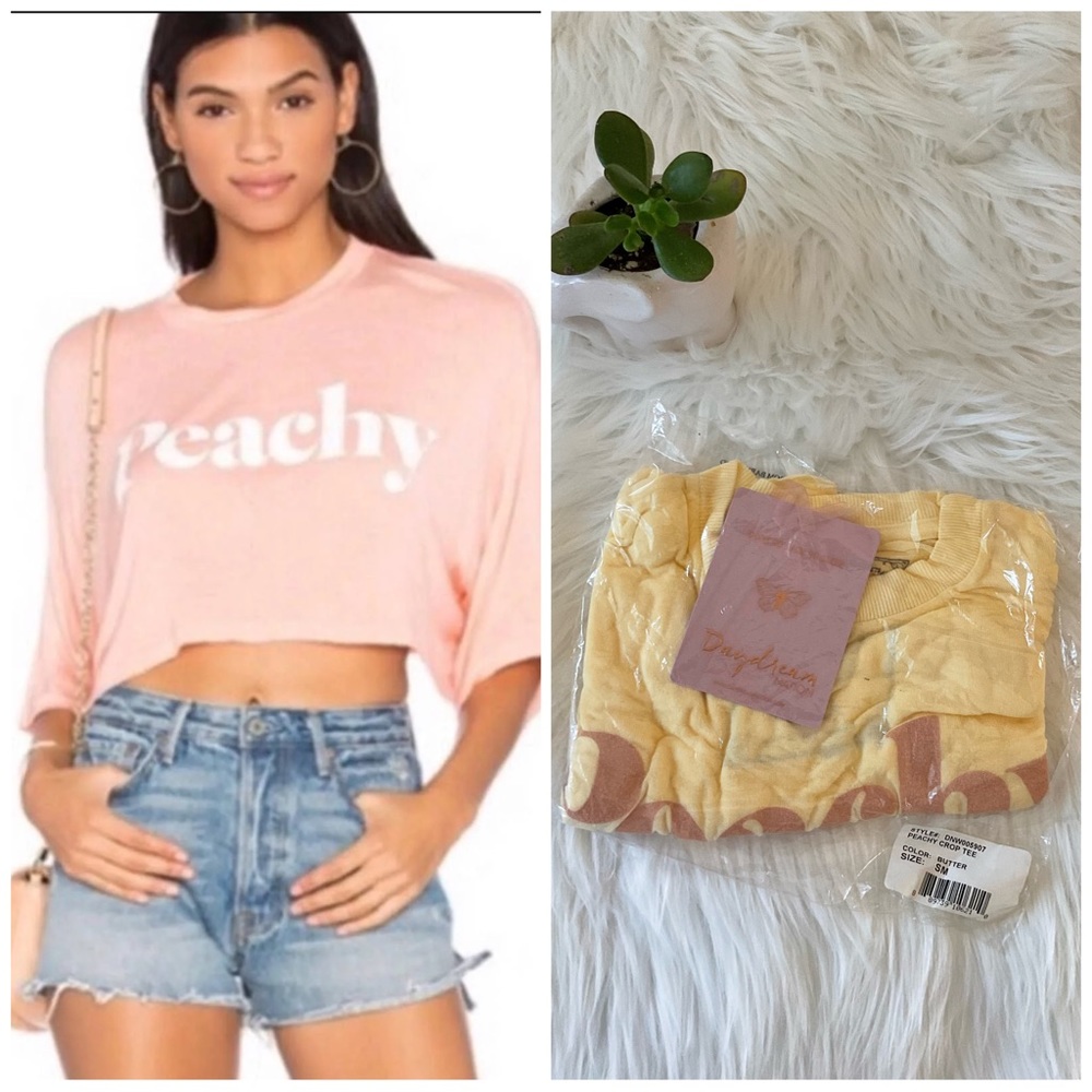 Daydream Nation Crop Tee in Butter